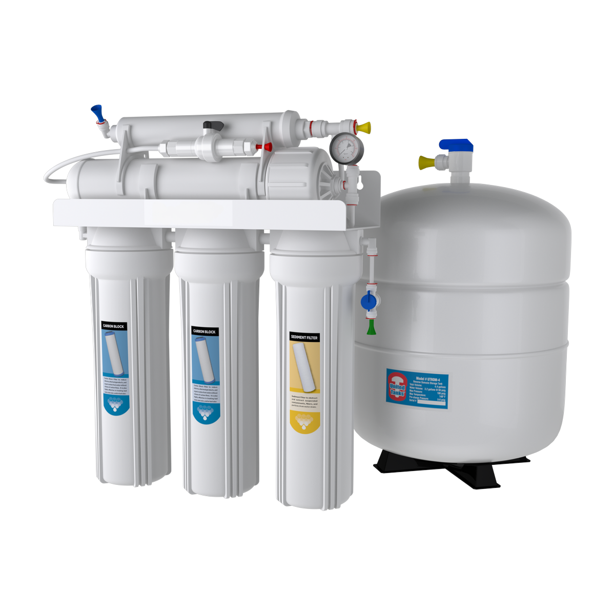 Savvy Aqua Co 5-stage under-sink reverse osmosis system with storage tank